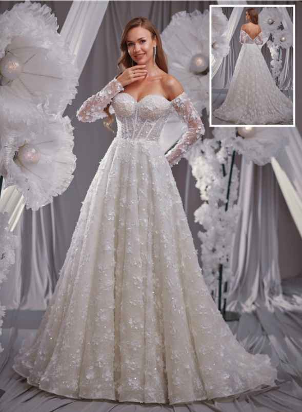 Romantik Çiçeklerle Zarafetin Dansı- 8016 - Görsel 2